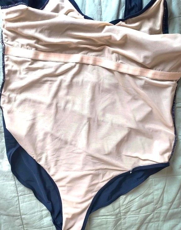 Costume da bagno curvy blu