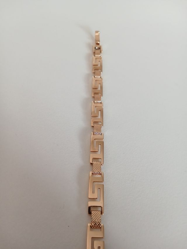 Bracciale greco riempito in oro 14k - Elegante