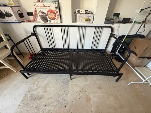 Cama nido metal negra