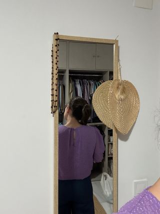 Blusa morada manga larga