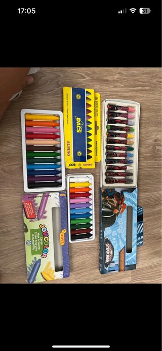 Ceras Colores - Crayones - 2 Cajas