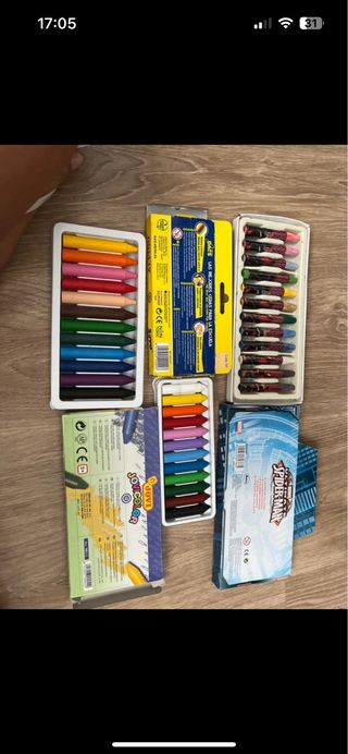 Ceras Colores - Crayones - 2 Cajas