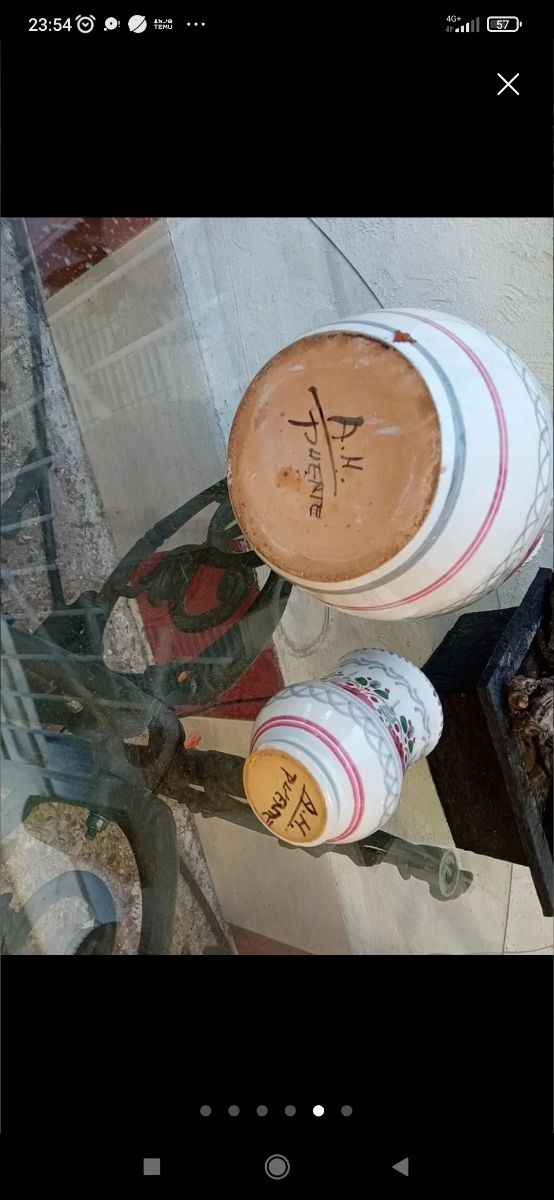 Caraffa e tazza fatte a mano H. Puente