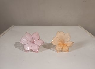 Coppia fiori in vetro artistico di Murano Pz 2 