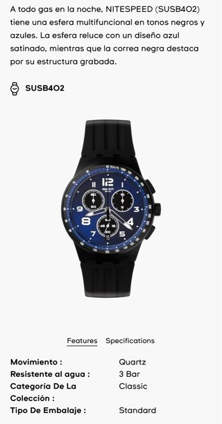 Swatch Chrono SUSB402 - Orologio sportivo