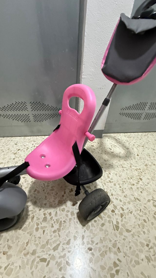 Triciclo infantil 3 en 1 rosa