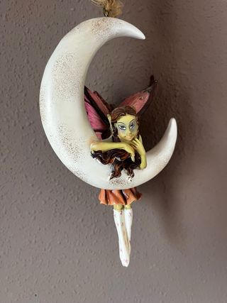 Hada luna colgar figura decoracion deco