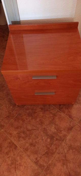 Mesitas noche madera - 2 uds