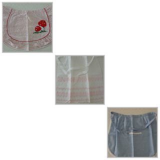 3 Grembiuli cucina Cotone donna-ragazza-bambina