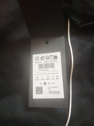 Falda Massimo Dutti negra - NUEVA