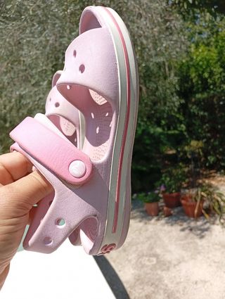 Sandali Crocs bimba n.32 rosa