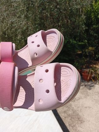 Sandali Crocs bimba n.32 rosa