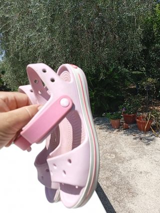 Sandali Crocs bimba n.32 rosa