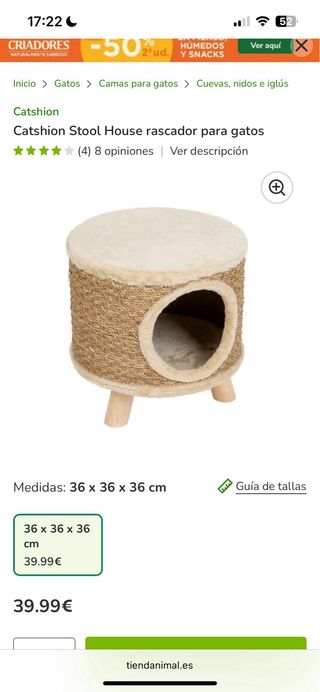 Cama Gato - Rústica Beige