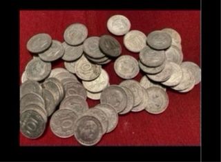LOTE DE 90 MONEDAS DE 10
CÉNTIMOS DE FRANCO