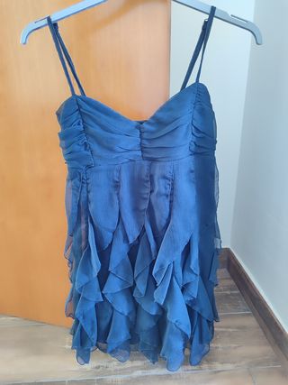 Vestido azul invitada