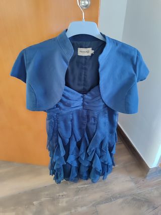 Vestido azul invitada