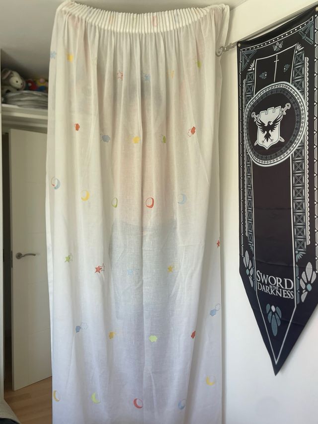 Juego de cortina infantil estrellas-luna