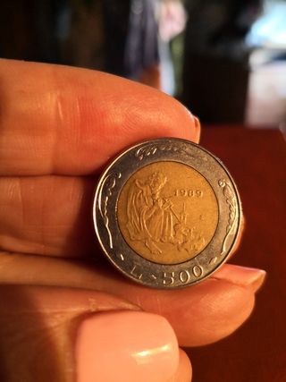 Moneta 500 Lire San Marino 1989