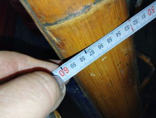 Espejo vintage bambú