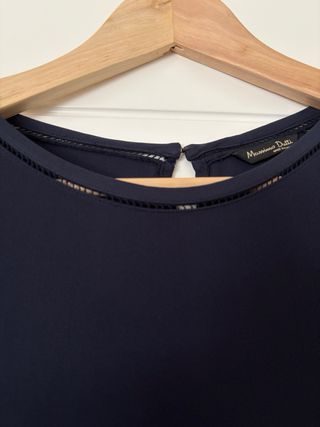 Blusa Massimo Dutti azul