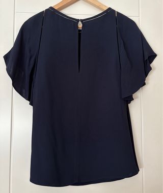 Blusa Massimo Dutti azul