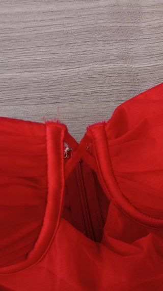 Vestido corto elegante verano rojo Talla S