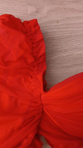 Vestido corto elegante verano rojo Talla S