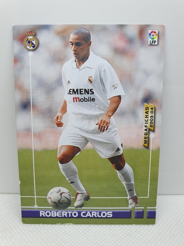 ⚽️ CROMO FUTBOL ROBERTO CARLOS MEGAFICHAS 2003-04