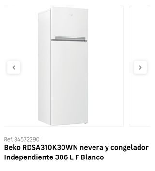 Nevera Beko - Frigorífico Blanco