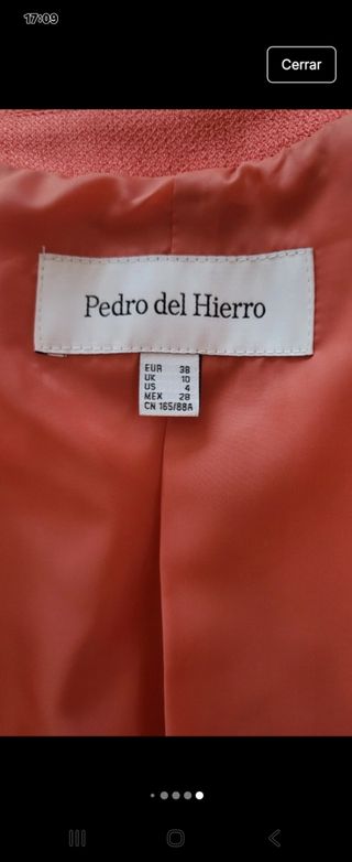 Traje rosa Pedro del Hierro