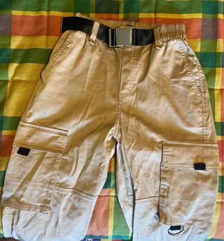 Pantalones cargo beige