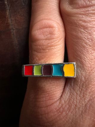 Anillo Tous Mosaico multicolor talla 12