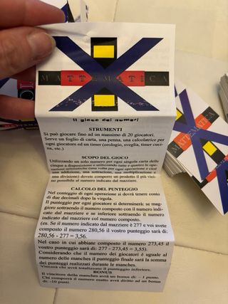 Mattematica: Gioco carte educativo