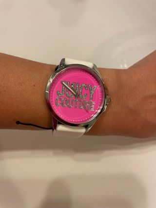 Reloj Juicy Couture Blanco y Rosa neon