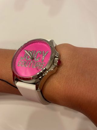 Reloj Juicy Couture Blanco y Rosa neon