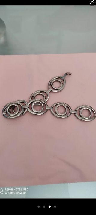 Pulsera Lotus plata - acero inoxidable