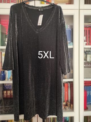 Vestido brillo negro 5XL