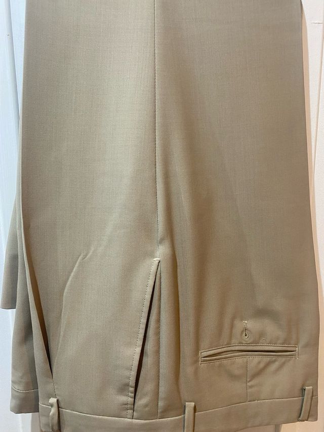Pantalones pinza Cortefiel beige M