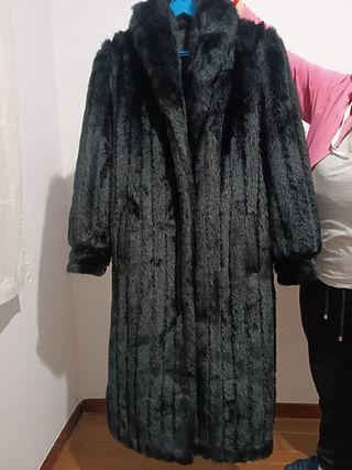Abrigo piel sintético mujer talla44
