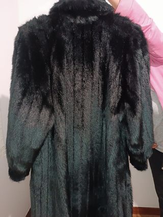 Abrigo piel sintético mujer talla44