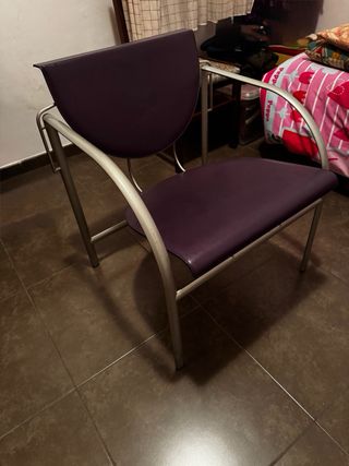 Sillas de diseño - Piel y metal