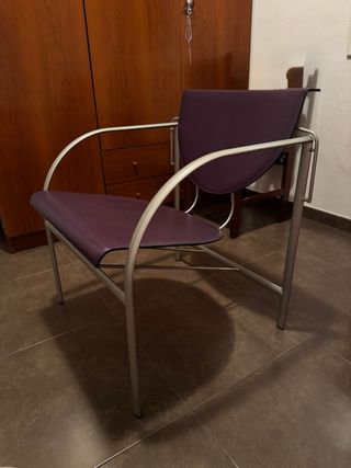 Sillas de diseño - Piel y metal