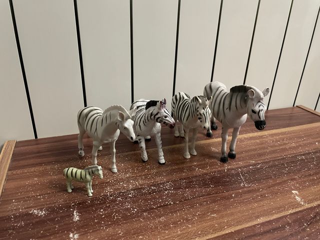 Animali plastica: zebre & leoni