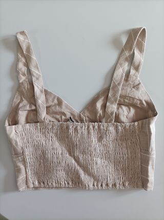 Top Stradivarius beige T-S