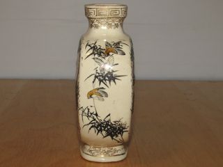 Botella decantador oriental Japón Meiji firmado