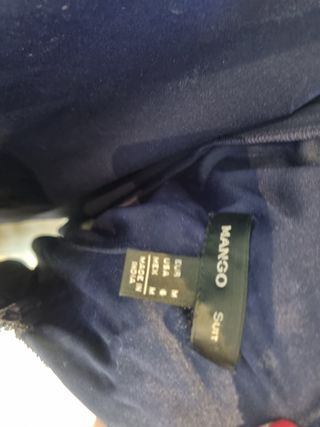 Vestido fiesta azul y plata