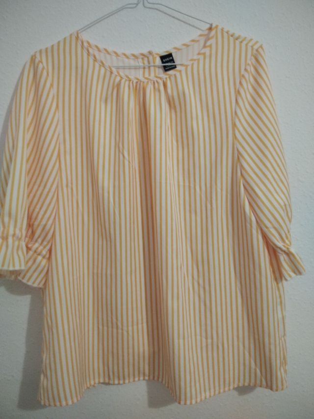 Blusa Shein rayas amarillas