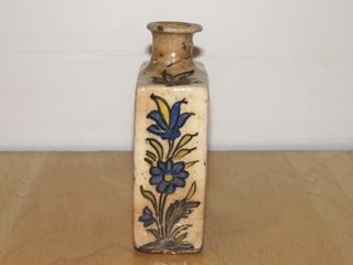 Botella Irán iraní cerámica imperio Qajar Kayar