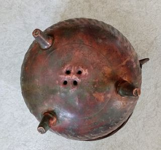 Paiolo rame antico - sottovaso